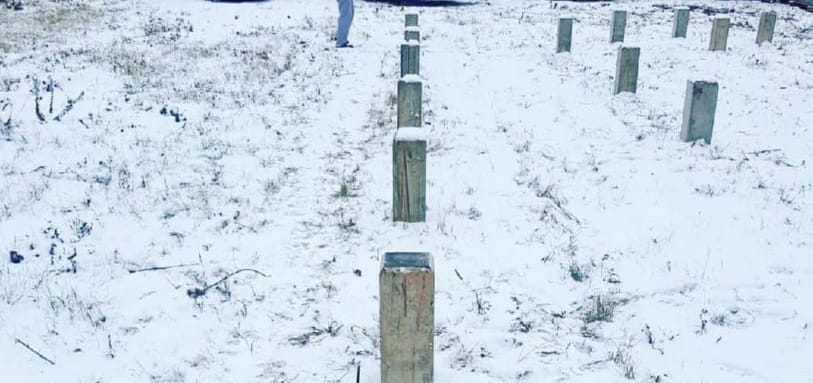 Фундамент на забивных ЖБ сваях